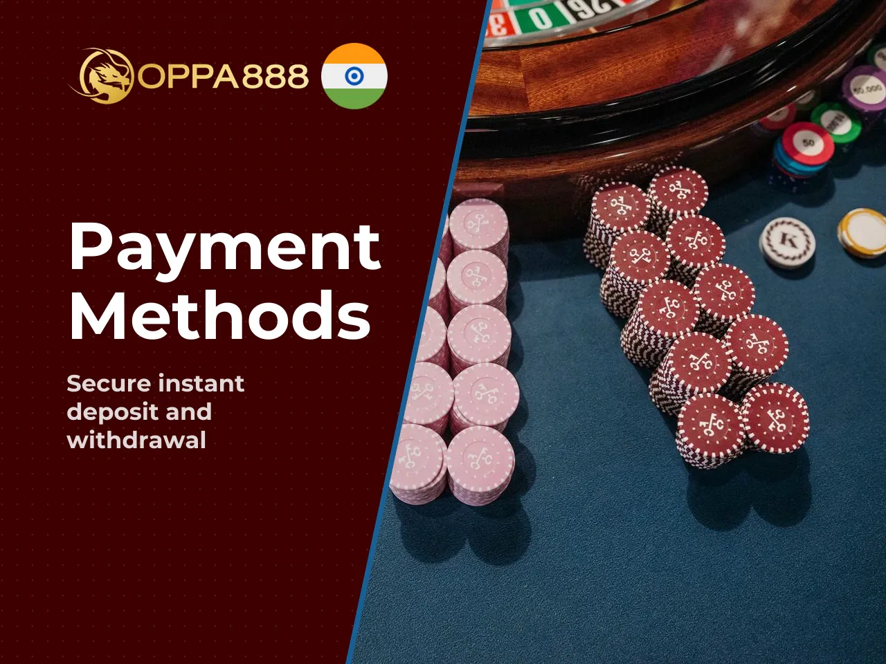 Deposits, Indian Rupees and Payment Options