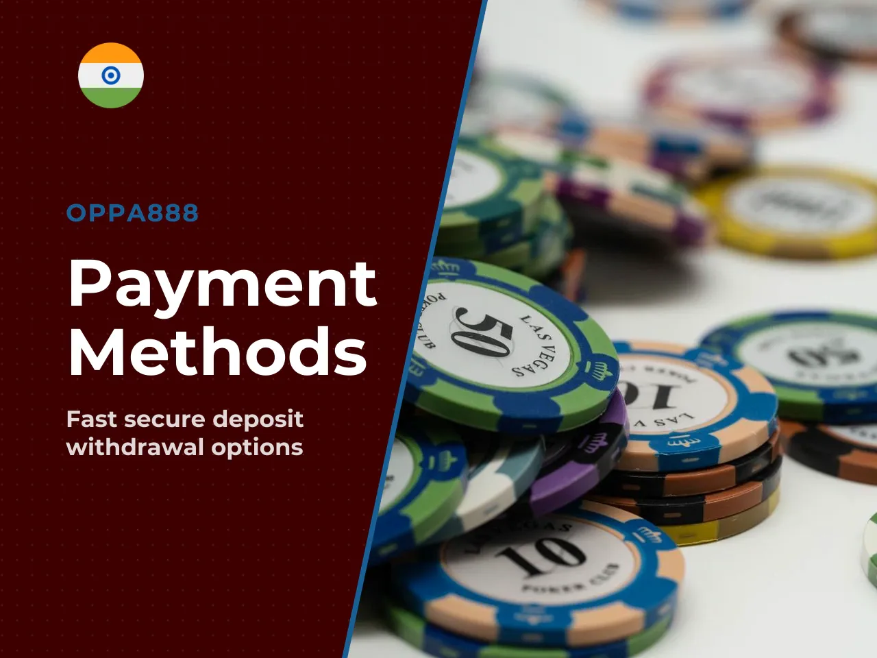 Payments at Oppa888 deposit, withdrawal, crypto