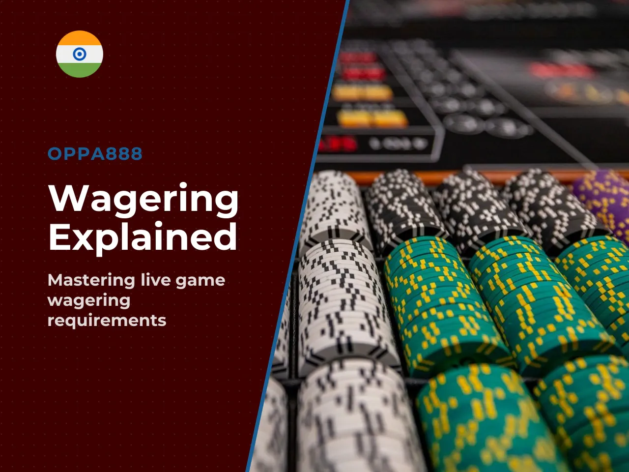 Worked wagering example live game contribution