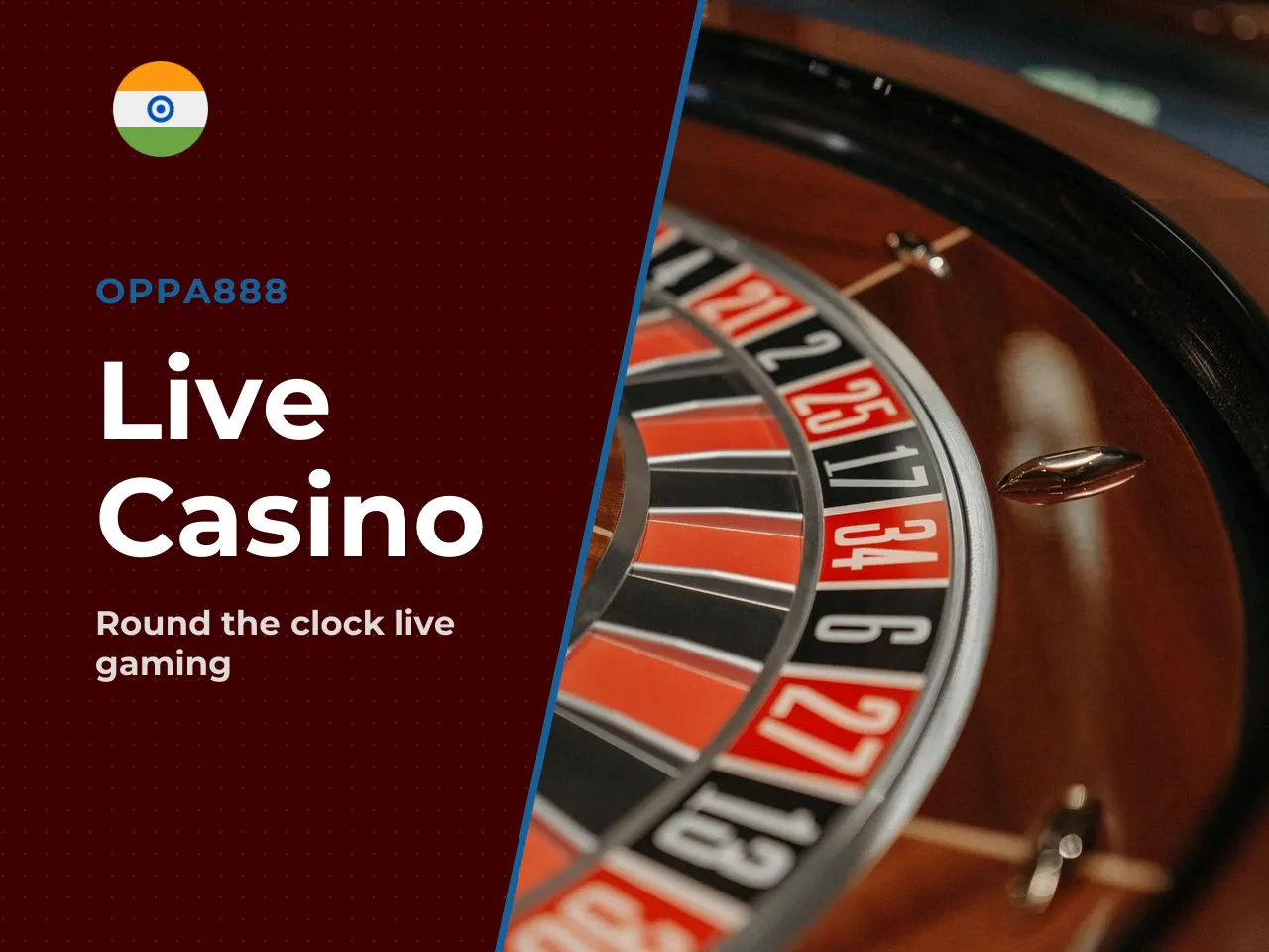 The operator advertises live tables as