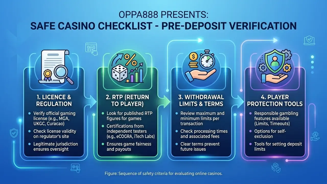 Checklist for choosing a safe online casino