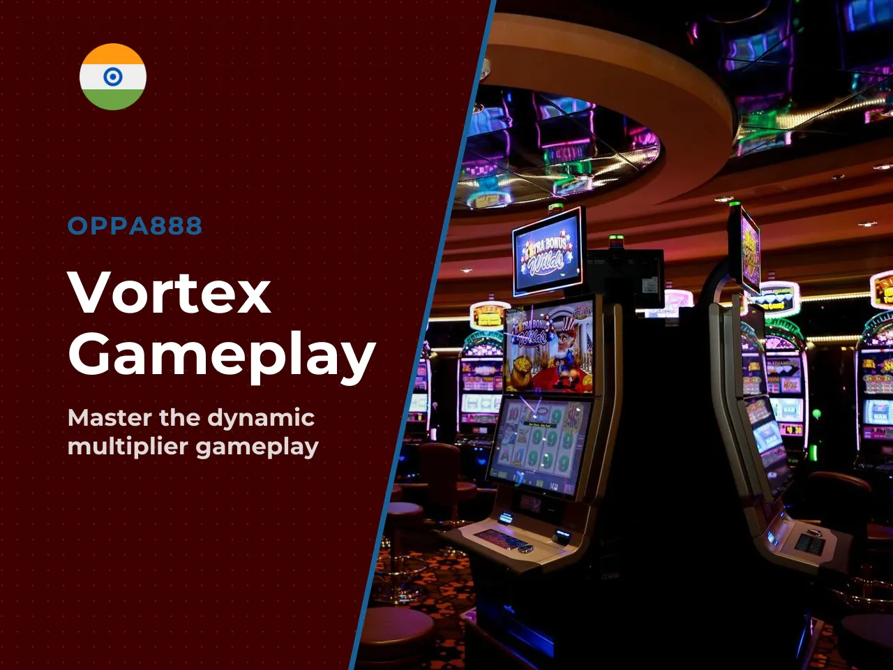 Gameplay Vortex bet, cashout and multipliers